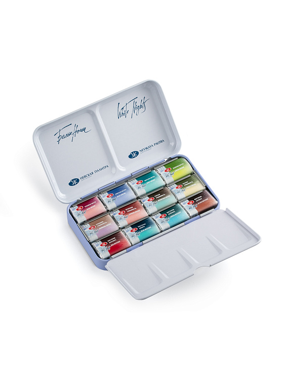 Набор акварели Белые Ночи в металле "Метаморфозы", 12 шт х 2,5 мл 606x758